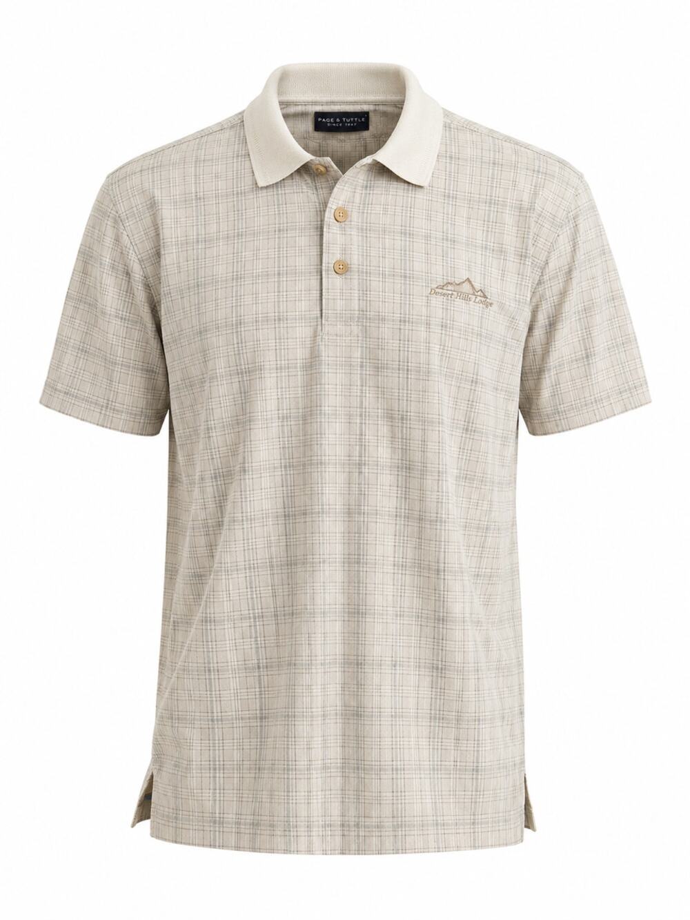 Golf Polo Shirt Desert Hills Golf Club Casual Resort Dadcore Page & Tuttle S